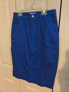 Jade Mackenzie denim Royal Blue Pencil Skirt size small